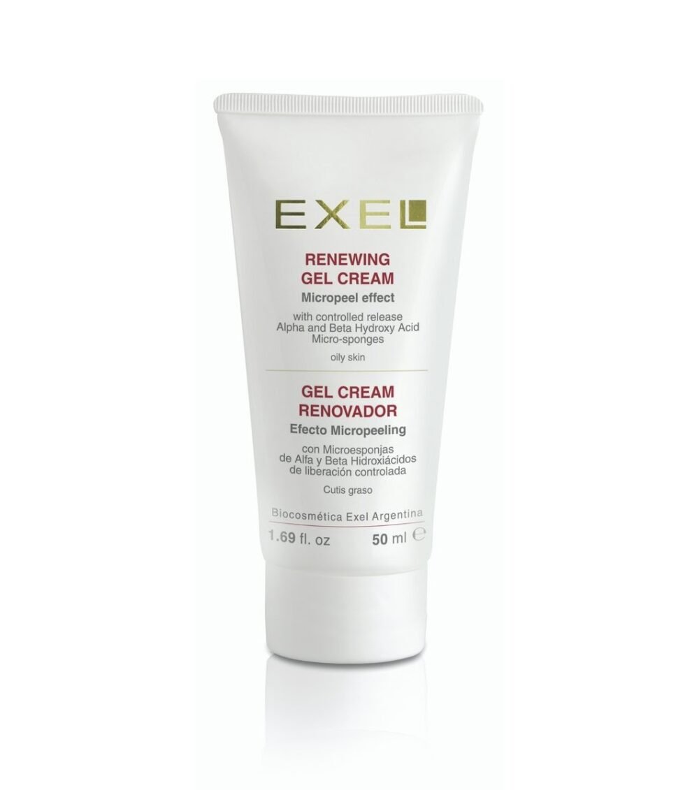 GEL CREAM RENOVADOR · EFECTO MICROPEELING