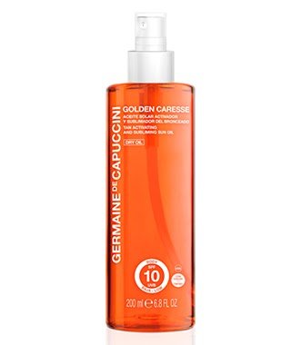 Aceite Solar Activador y Sublimador del Bronceado Dry Oil con color SPF 10