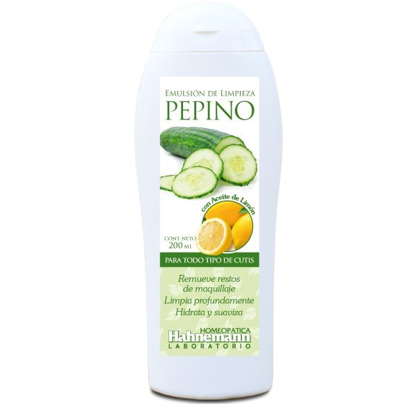 EMULSIÓN DE LIMPIEZA CON PEPINO