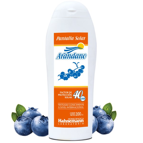 PANTALLA SOLAR ARÁNDANO 200 cc